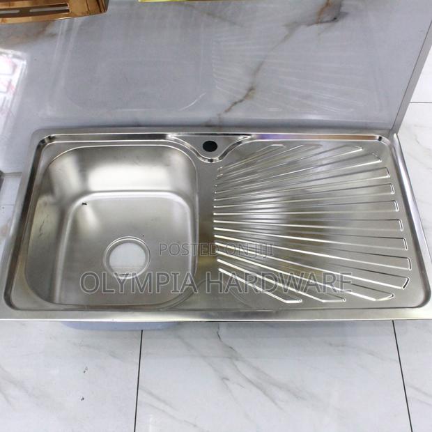 Stainless Kitchen Sink Single Bowl, Single Drain