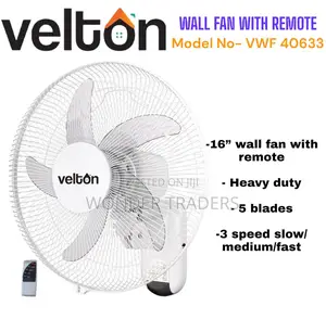 Wall Fan 16 Inch With Remote