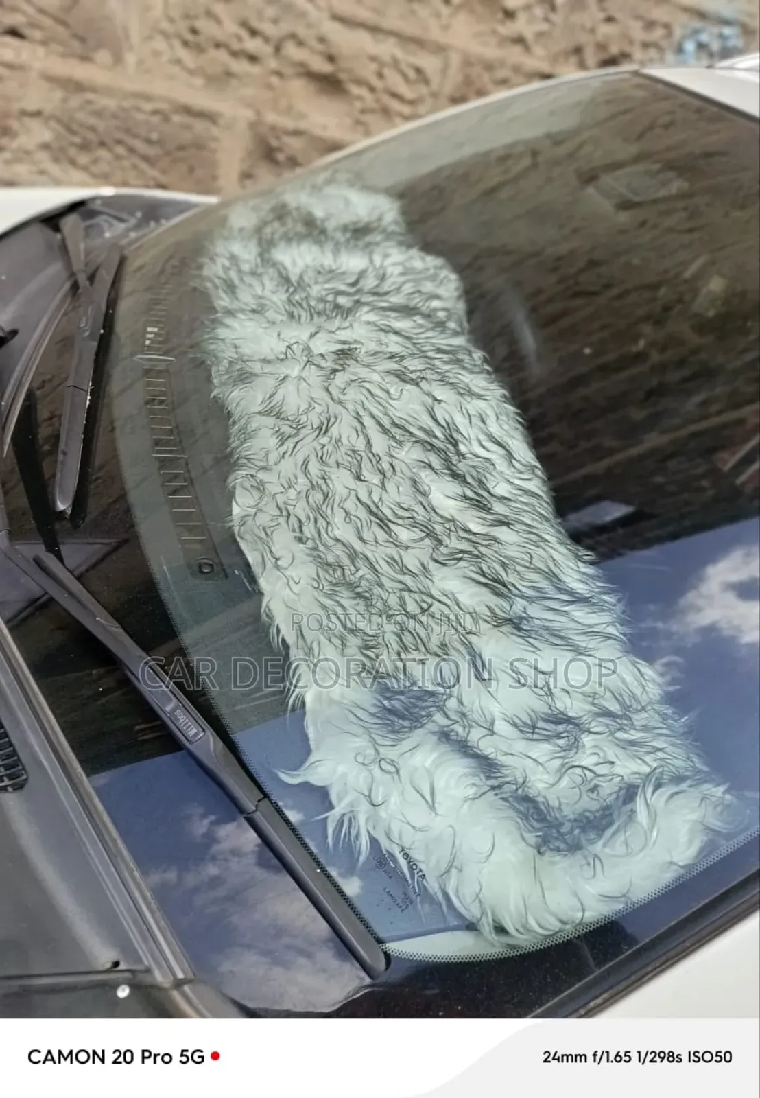 Car Fitted With Dashboard Fluffy Cover