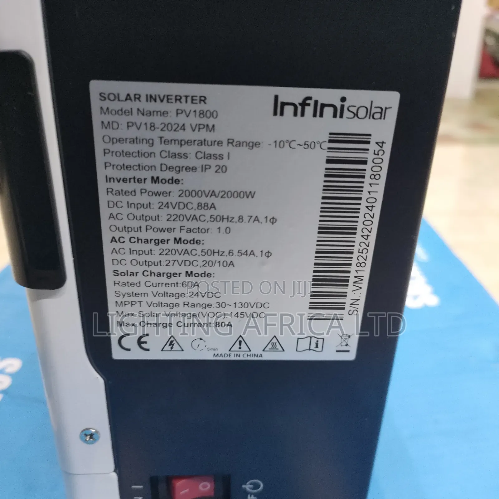 2000w/24v MPPT 60a Infinisolar Hybrid Solar Inverter