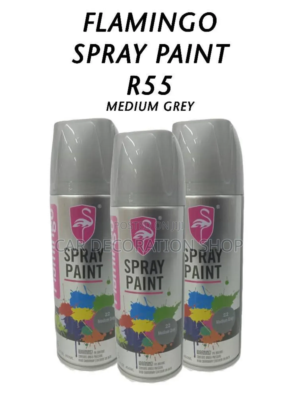 3pc Medium Grey Spray Paint