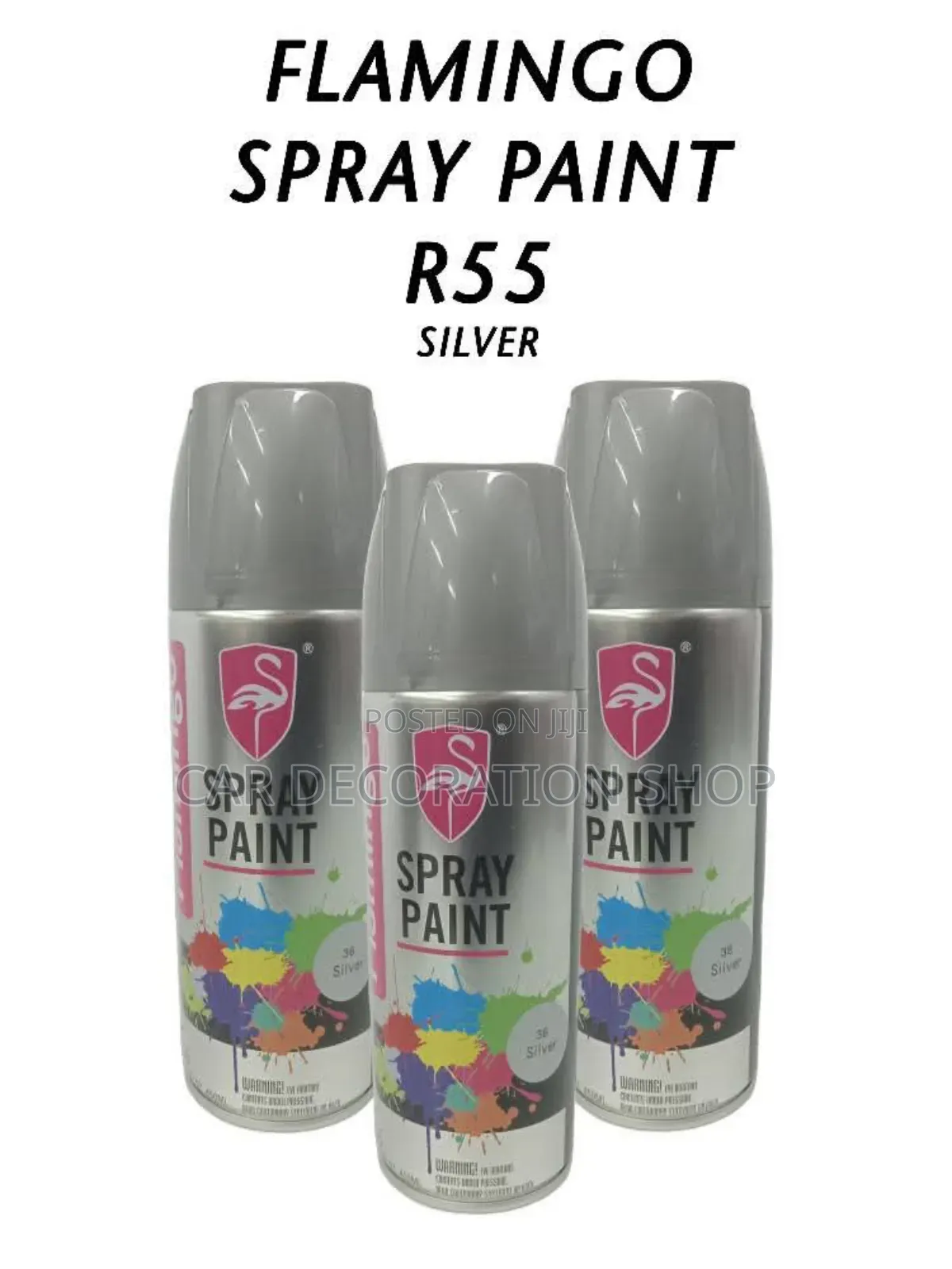 3pc Silver Spray Paint