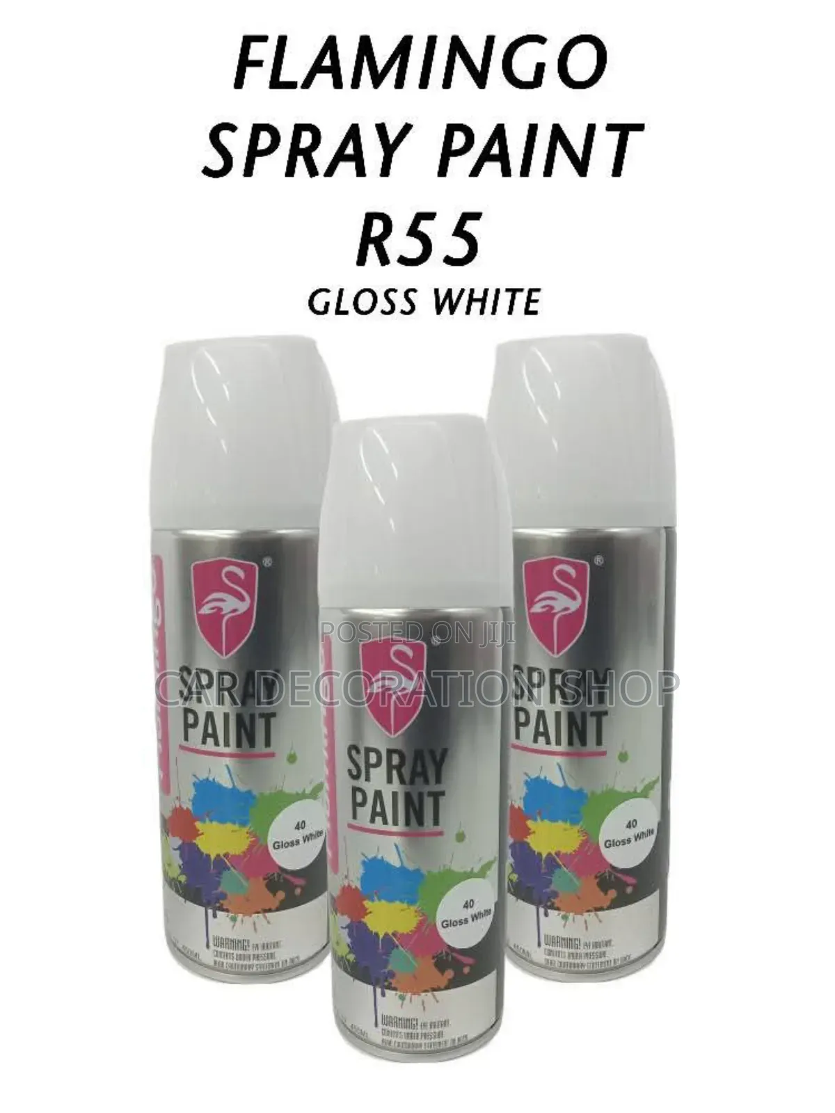3pc Gloss White Spray Paint