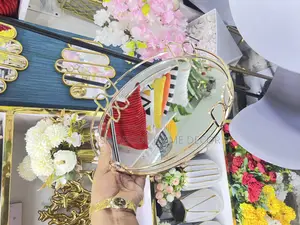 Round Decorative Tray Vanity Tray for Decor and Organizer