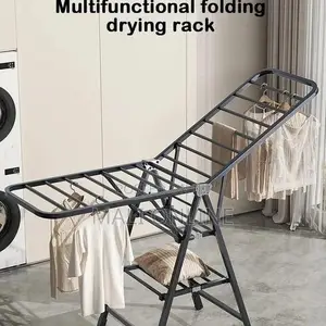 Foldable Drying Rack Wing-Shaped Folding Clothe Pole Balcony