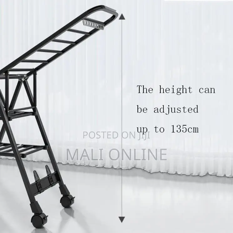 Foldable Drying Rack Wing-Shaped Folding Clothe Pole Balcony