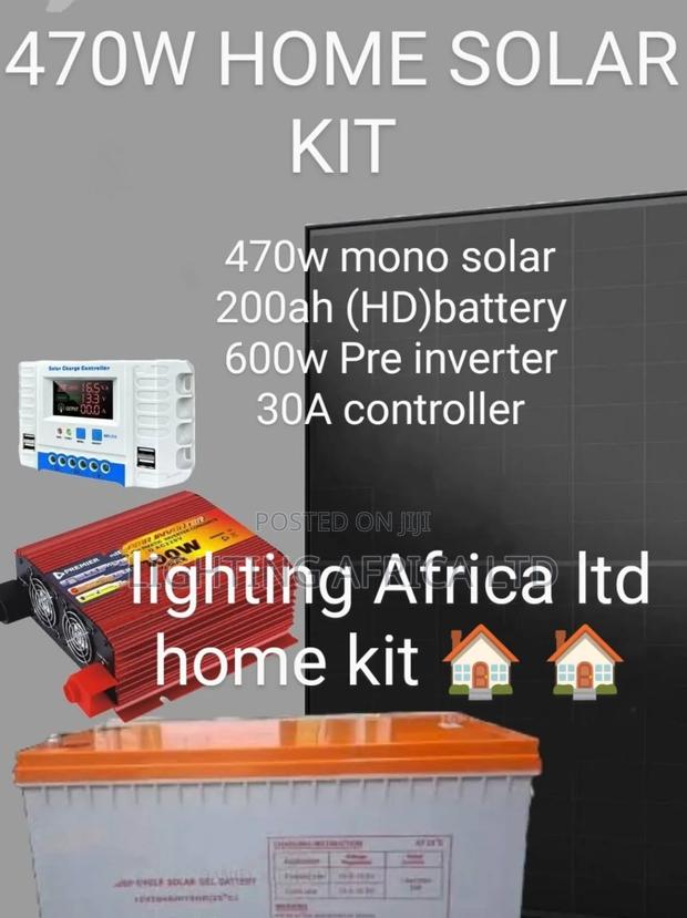 470 Solar - 200ah Battery - 600w Inverter - 30a Controller -12m Cable - thumbnail 3