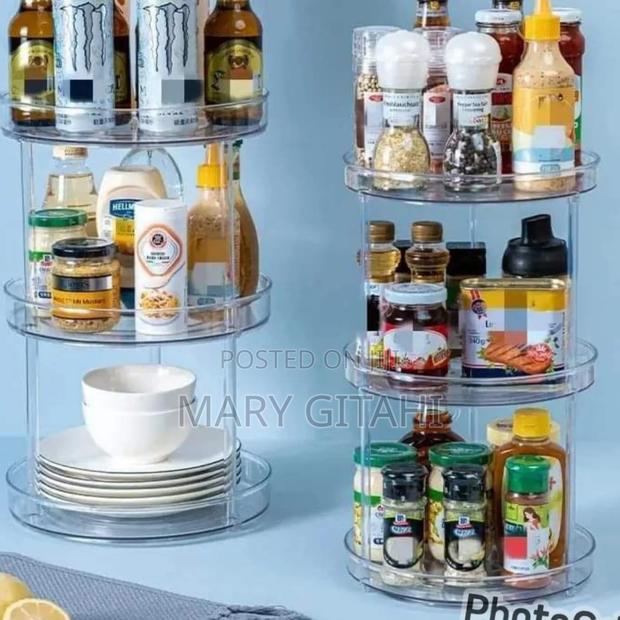 Good Quality Q*3 Layer360rotation Cabinet Turntableorganizer