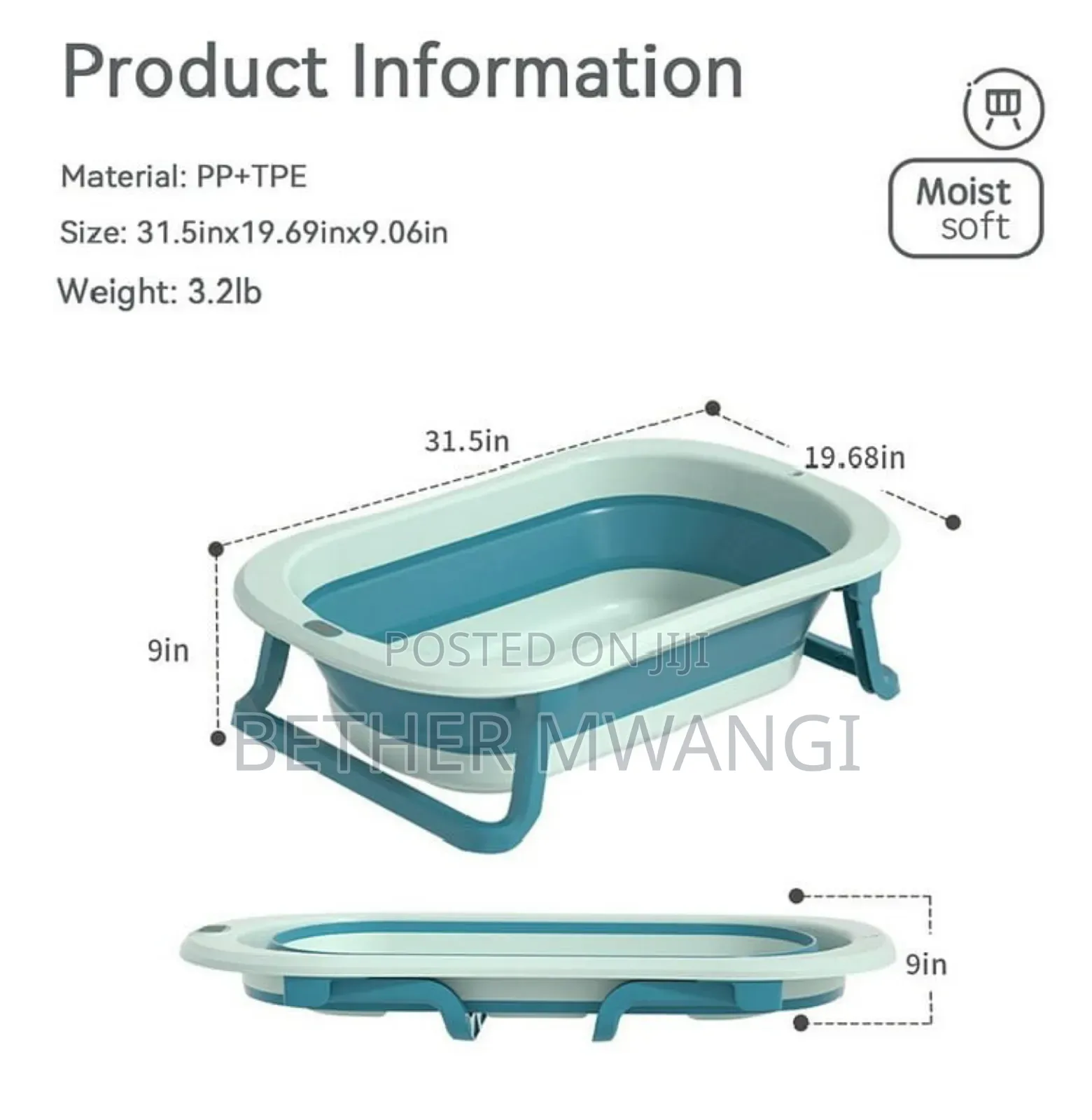 2-in 1 Foldable Basin+ Bath Toys in Kenya
