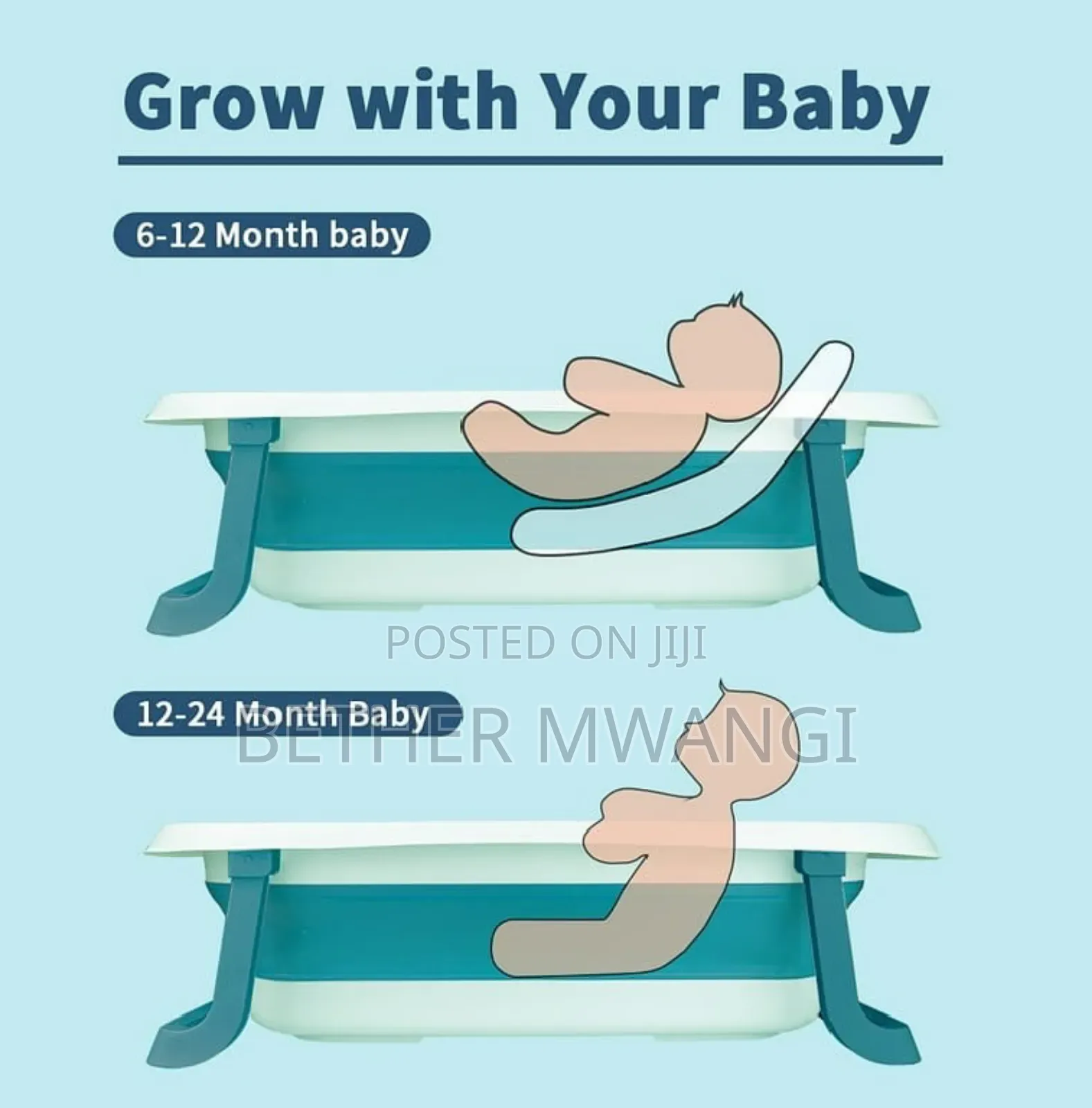 2-in 1 Foldable Basin+ Bath Toys in Kenya