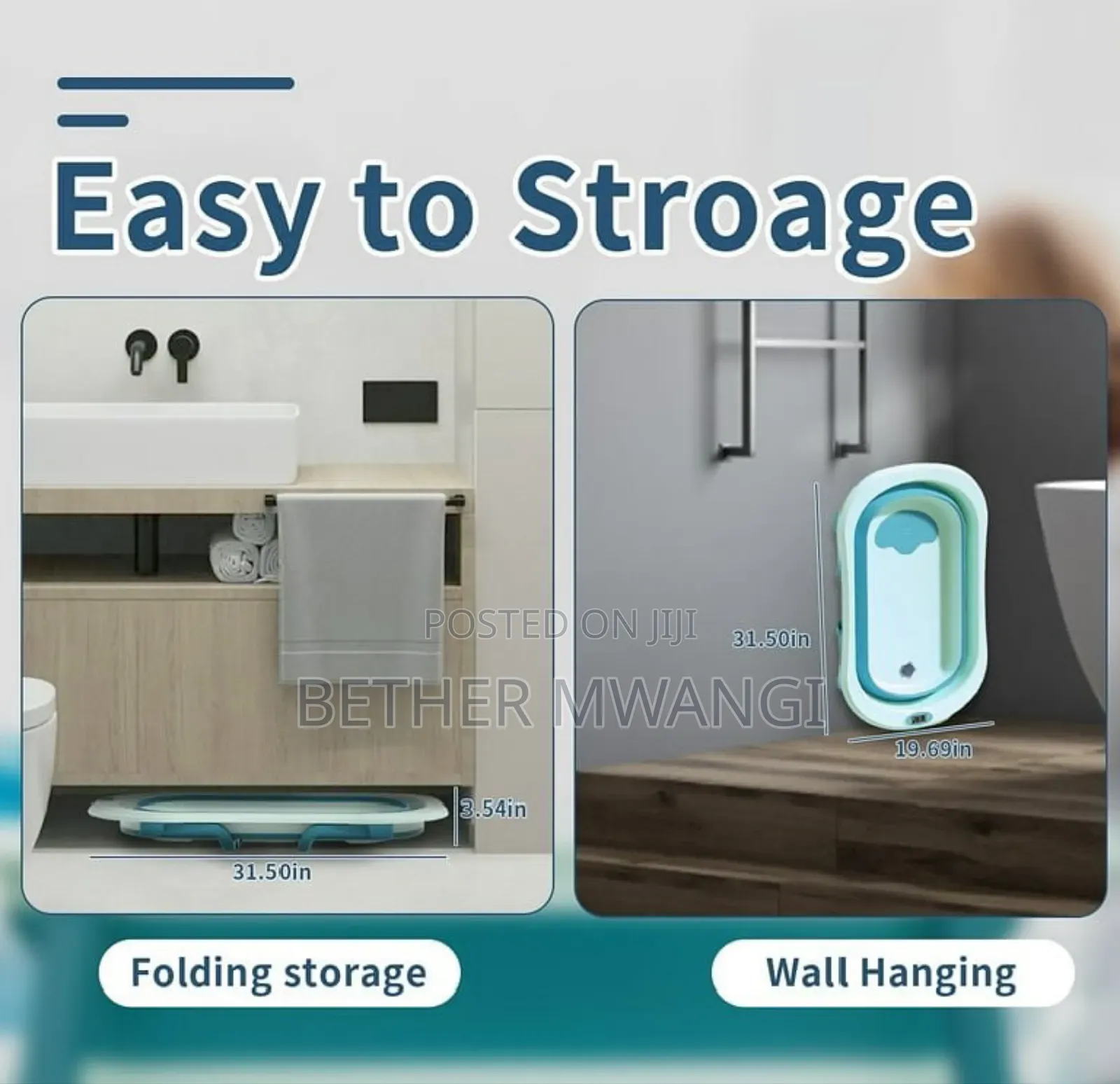 2-in 1 Foldable Basin+ Bath Toys in Kenya