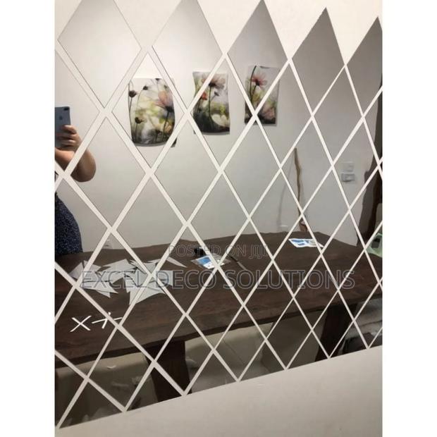 19. "Hanging Diamond Mirror – Lightweight Acrylic Wall
