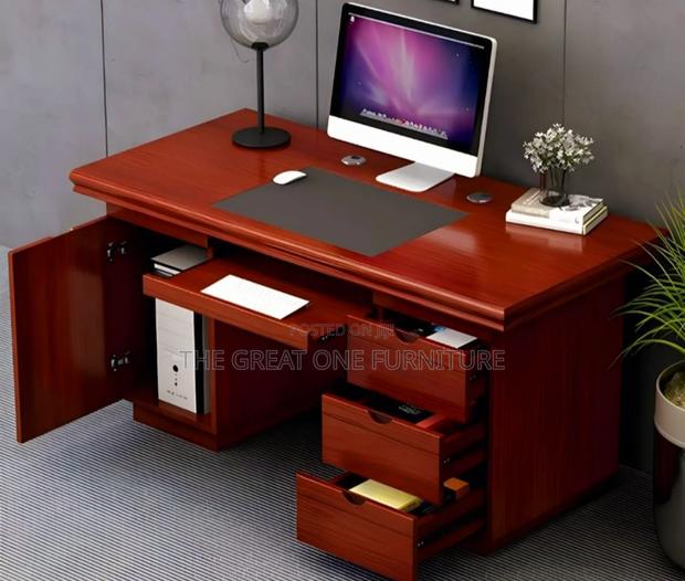 Modern Office Desk With Drawers Hgf6t