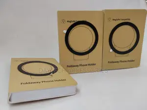 Universal Metal Ring Sticker Phone Holder - Black