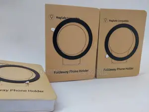 Universal Metal Ring Sticker Phone Holder - Black