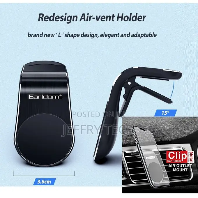 Earldom Magnetic Car Mount Eh56 Air Vent Outlet With Strong
