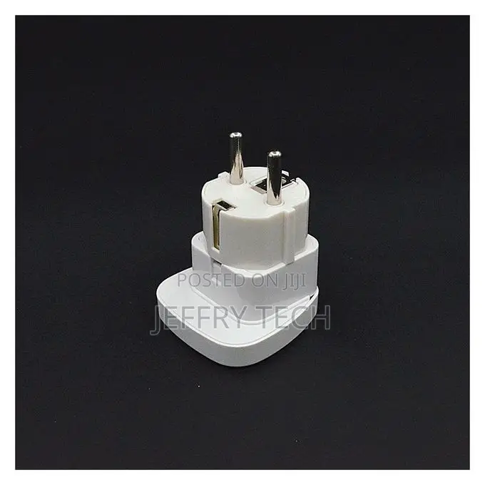 Universal European Multi-Socket Power Adapter