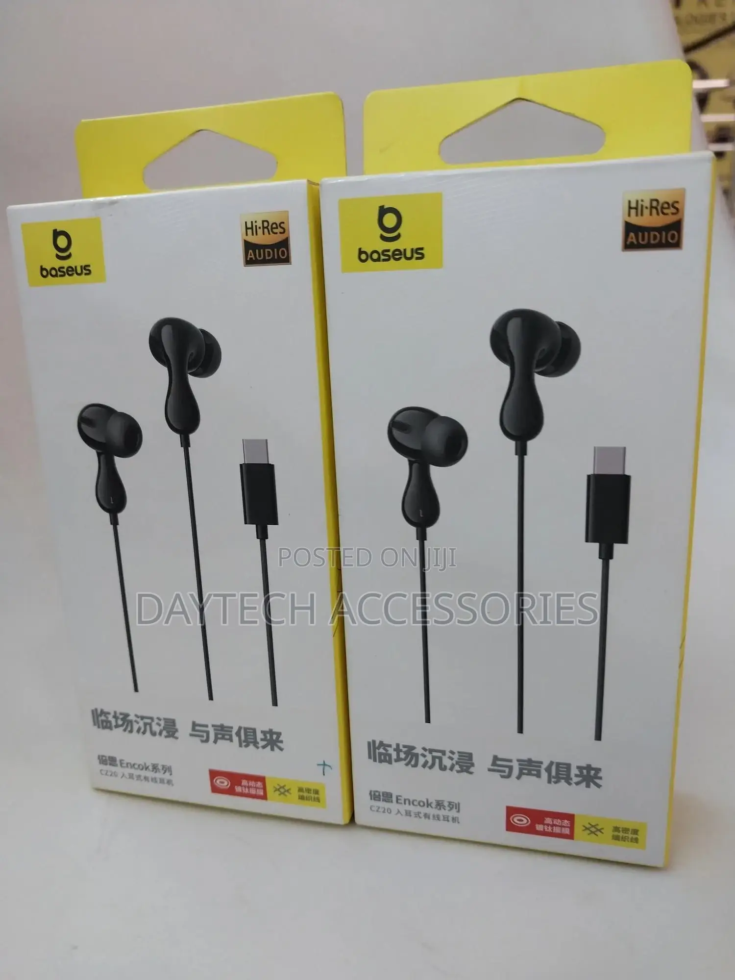Baseus Wired Earphone Cz20 Typec Earphone for iPhone Samsung