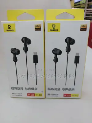 Baseus Wired Earphone Cz20 Typec Earphone for iPhone Samsung