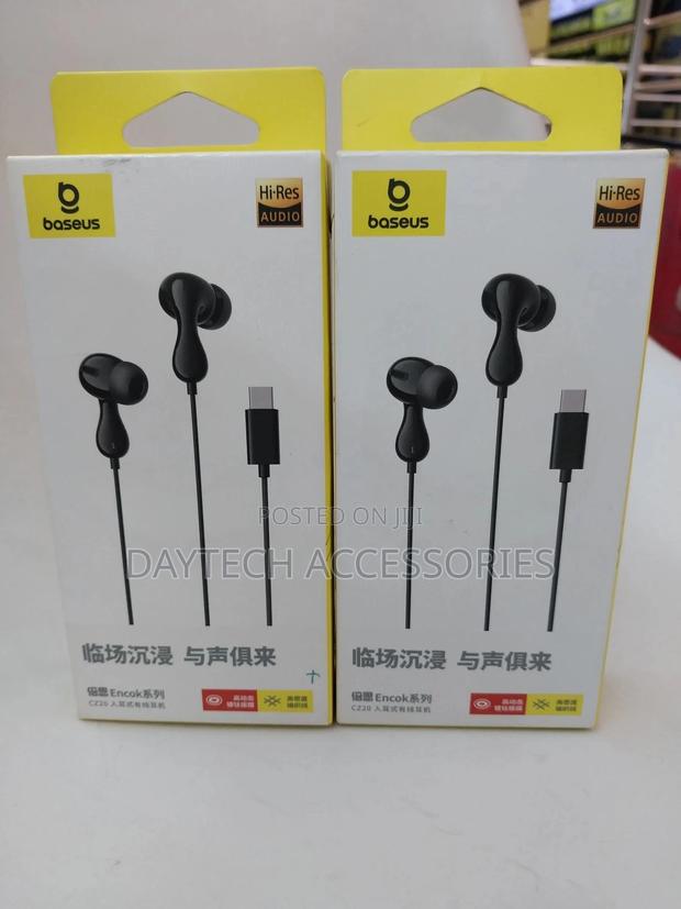Baseus Wired Earphone Cz20 Typec Earphone for iPhone Samsung - thumbnail 2