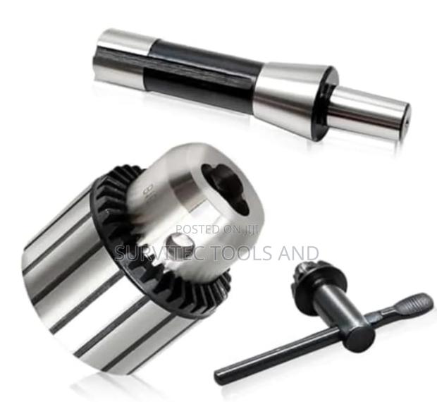 Drill Chuck B16/B22 With Arbor and Key - thumbnail 3