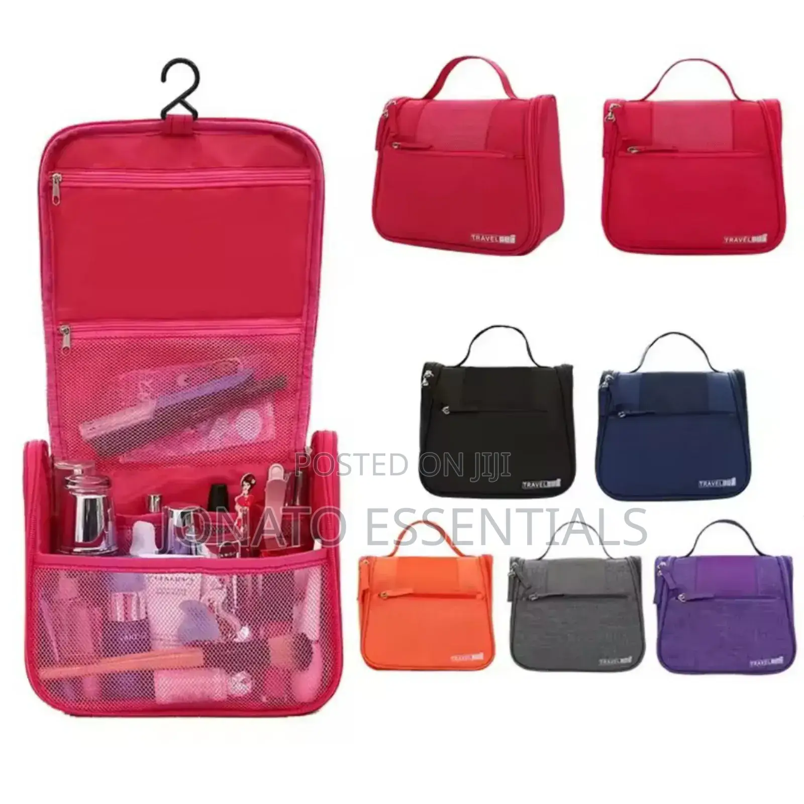 Travel Toiletry Bag - Organizer for Cosmetics, Makeup