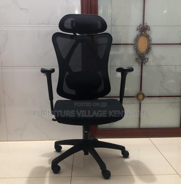 Office Chair:Modern Orthopedic Mesh Chair for Back Support - thumbnail 3