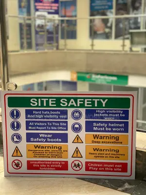 Site Safety Sign – Work In Progress – Keep Out