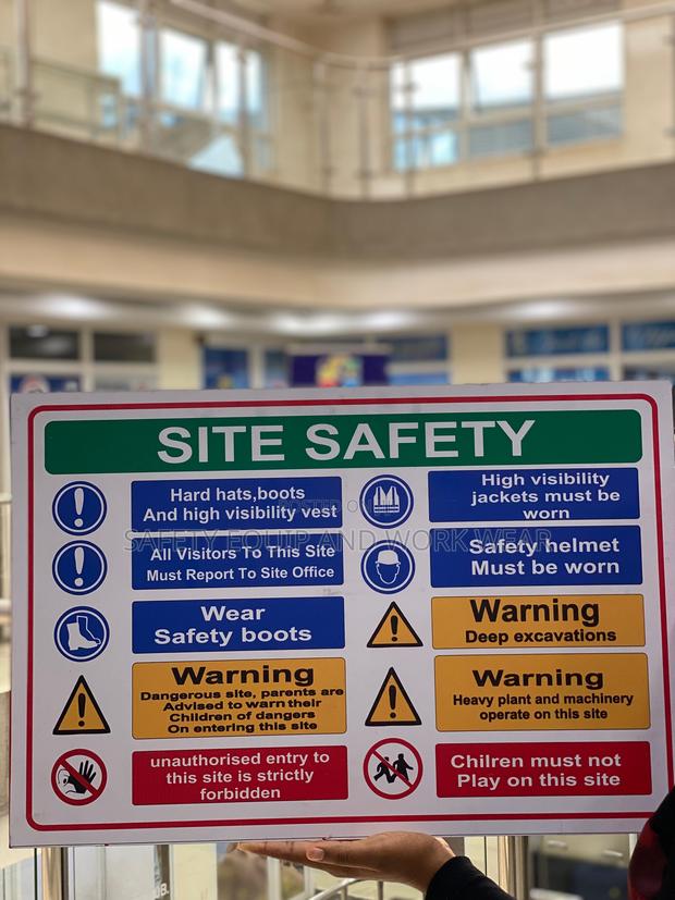 Site Safety Sign – Warning: Falling Objects - main view