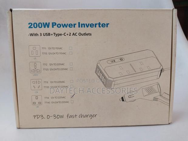 200w Car Power Inverter Dc 12v to 220v Ac Car Inverter