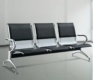 Benches: 3-Seater Metallic Outdoor Guest Lobby Bench