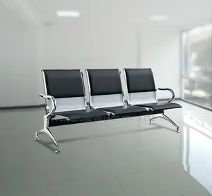 Benches: 3-Seater Metallic Outdoor Guest Lobby Bench