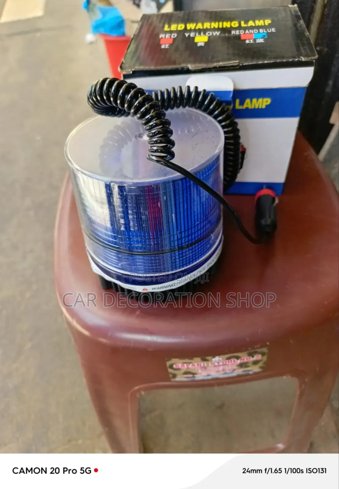 12_24v Roof Magnetic Mount Beacon Blue Light
