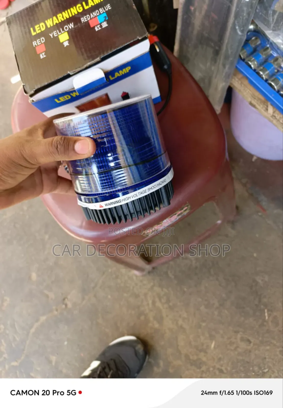 12_24v Roof Magnetic Mount Beacon Blue Light