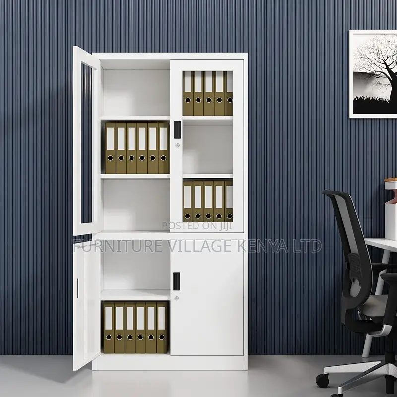 Cabinets: Premium Metallic 2-Door Office Storage Solution