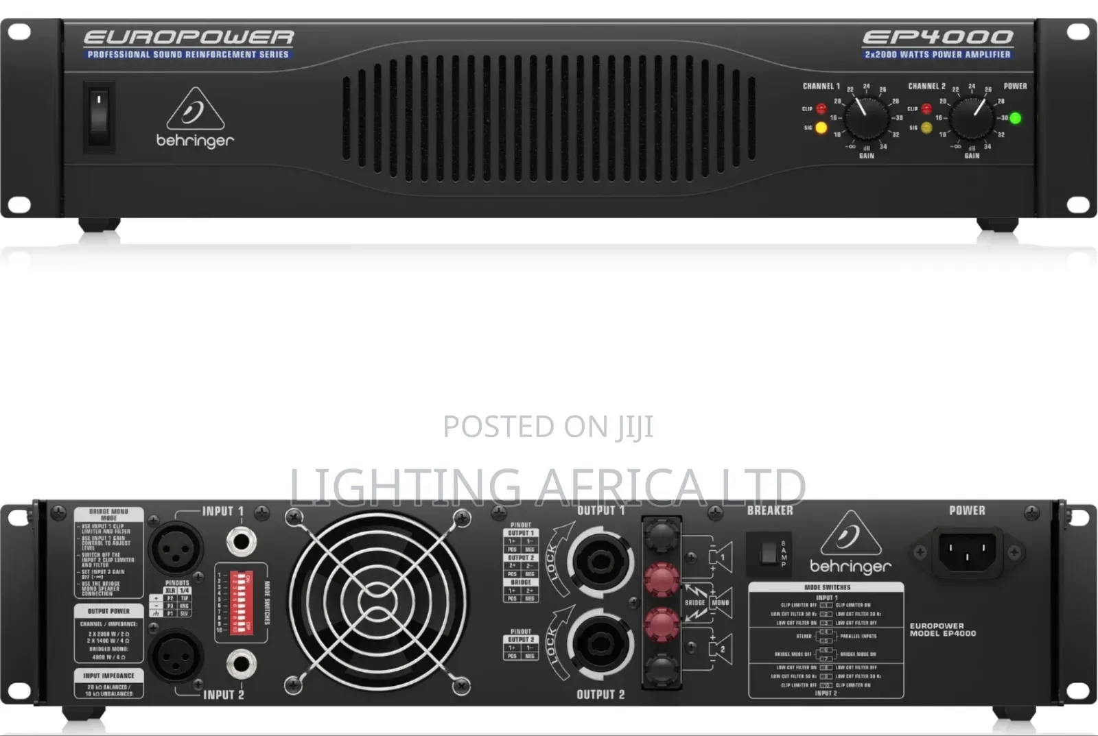 Europower 4000 Behringer Power Amplifier 4000w Output