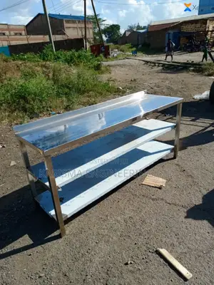 Stainless Steel Work Top Table With 2 Undershelves