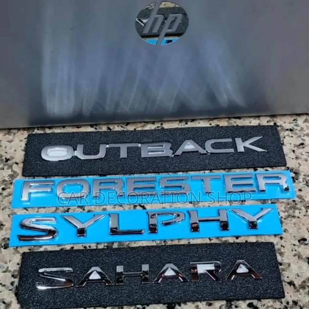 Outback, Slyphy, Forester , Sahara, Replacement Letter Badge