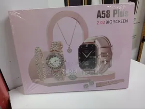 Smart Watch Gift Set A58 Plus 6 in 1
