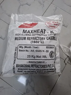 Maxheat K High Alumina Refractory Castable