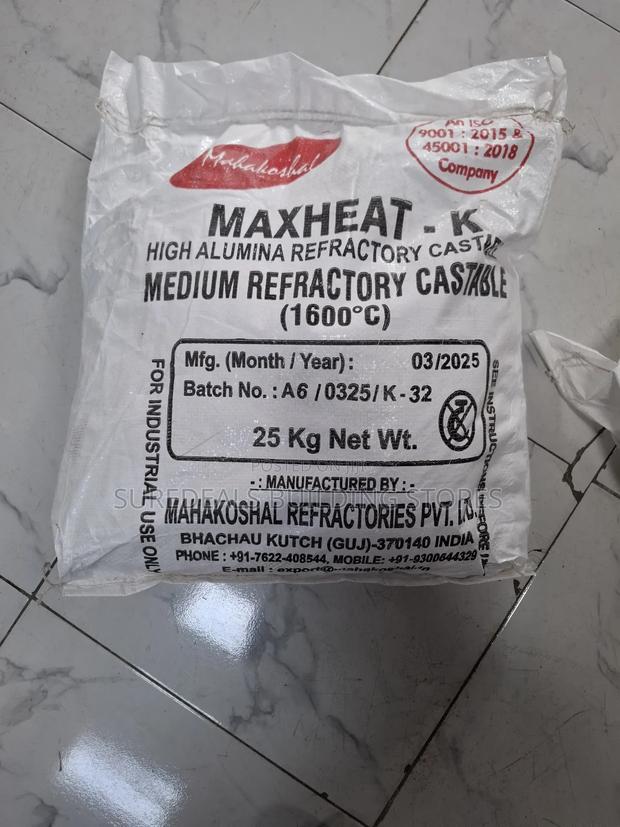 Maxheat K High Alumina Refractory Castable - thumbnail 2