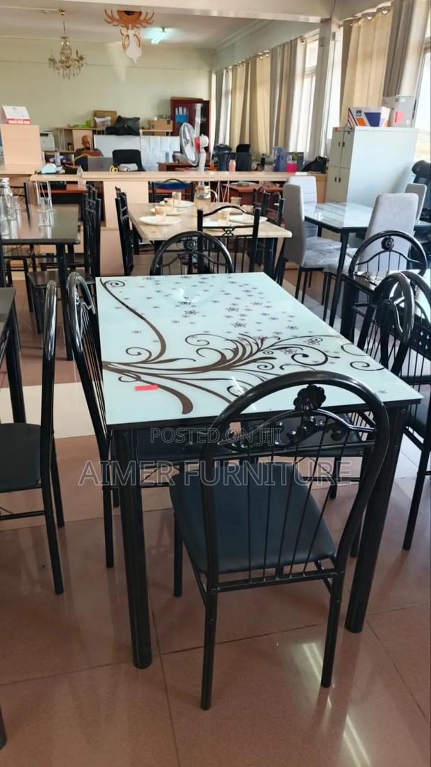 White 4-Seater Dining Table