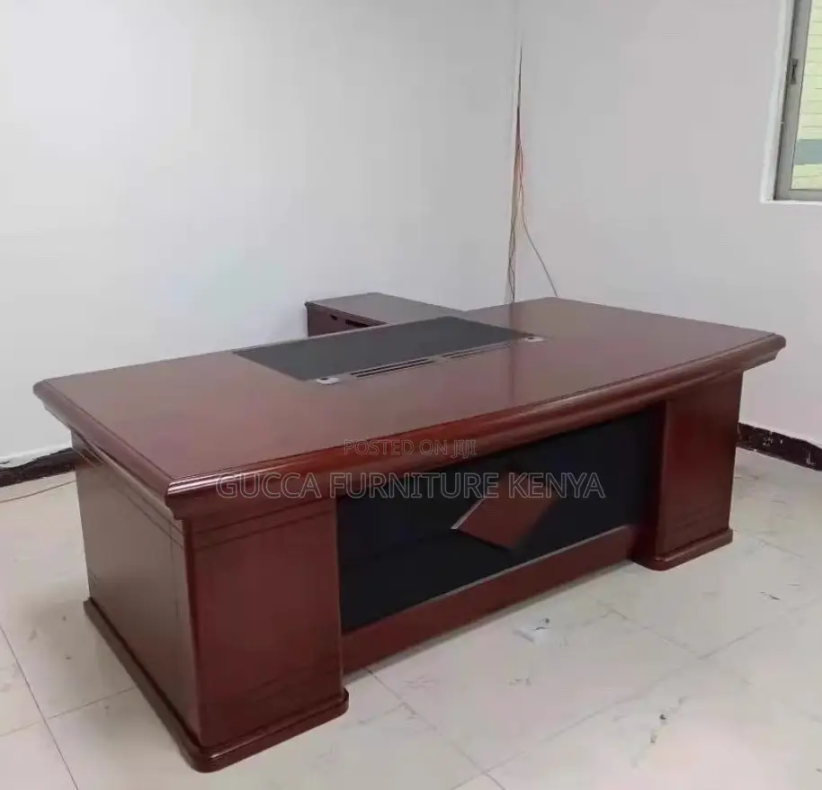 Office Desk: 180cm Wide Single Solid Veneer Executive Desk
