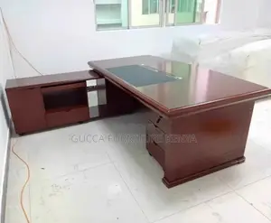Office Desk: 180cm Wide Single Solid Veneer Executive Desk