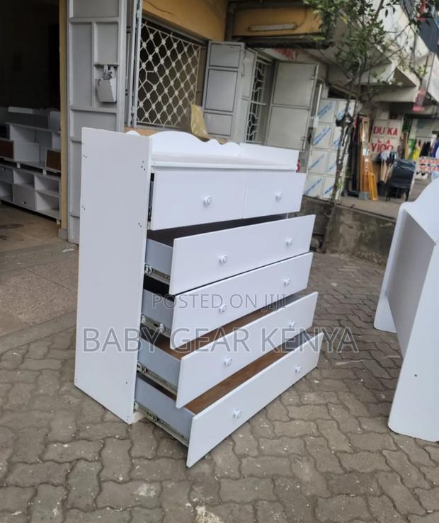 White Chest of Drawers - main view