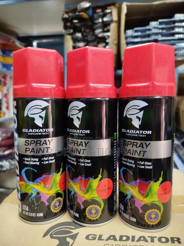 3pc Gladiator Orange Red Spray Paint