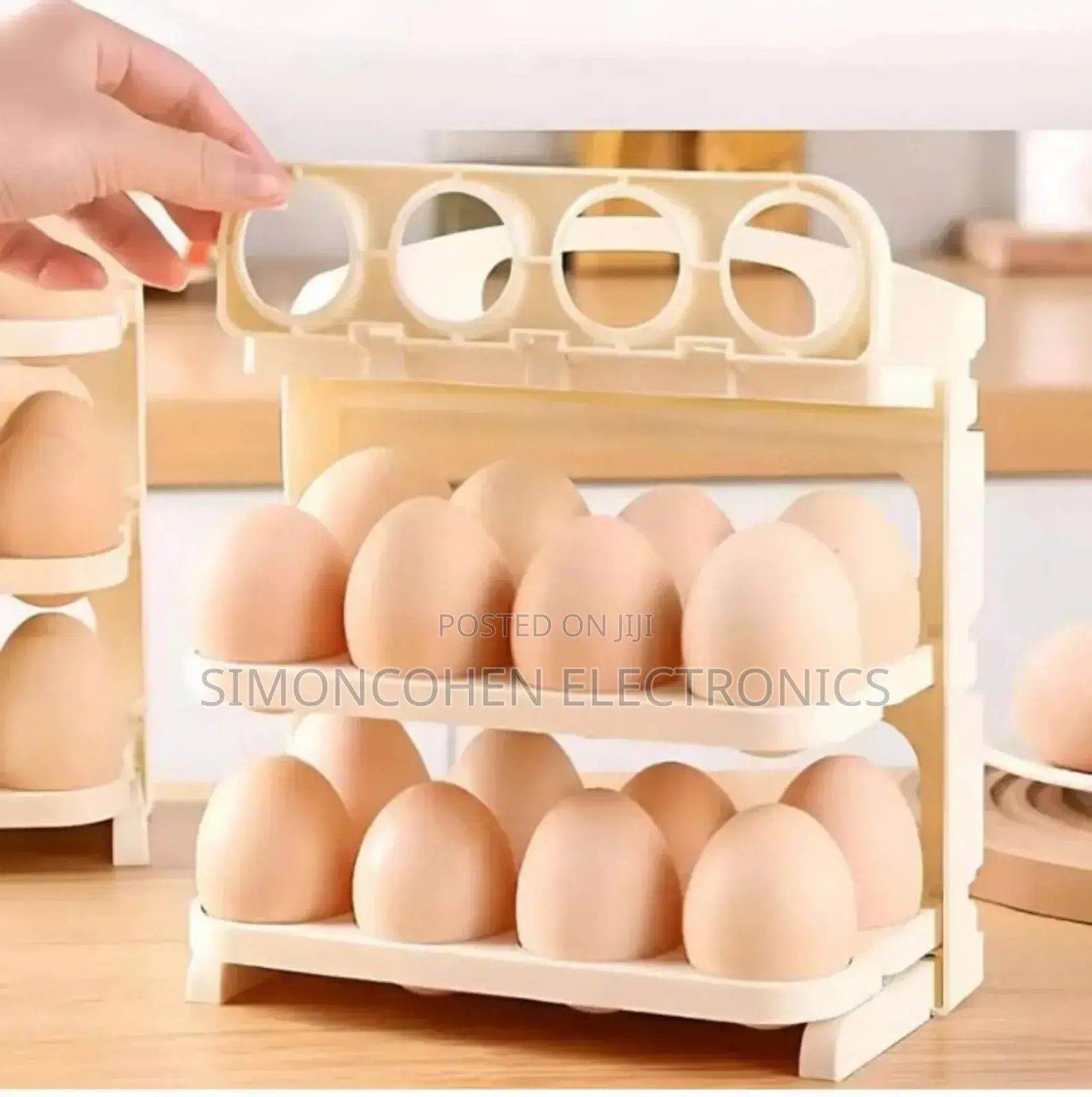 24 PCS Ultra- Foldable 3 Layer Egg Tray