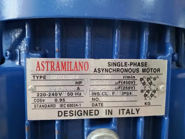 Astra Milano Single Phase Motor 7.5hp - thumbnail 2