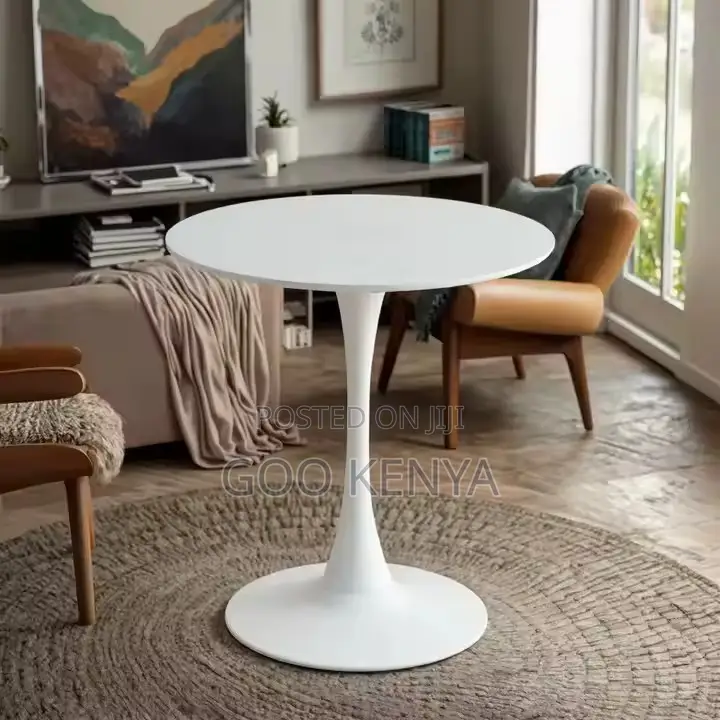 Dining Table; Round Side Dining Convertible Table