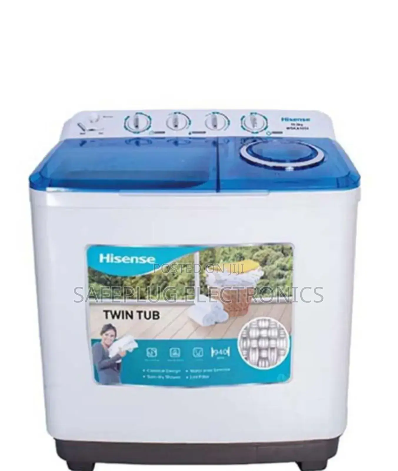 Washing Machine 13.5kg (Hisense) Twin Tub; In Stock